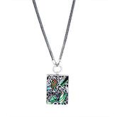 SN-3588-SHP Sterling Silver Necklace With Ablone Shell Jewelry Bali Designs Inc